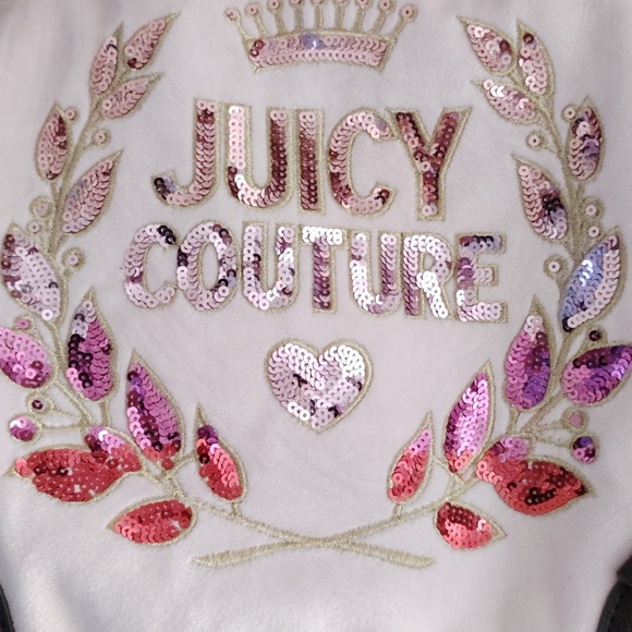 *Juicy Couture* DAYDREAMER *BLING* LOGO Black Pink Lilac With A Bow Tote🩷💜🖤 - Picture 12 of 12